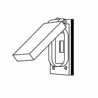 Hubbell Killark FCLT FZ/FCL-GF/FST Device Box Cover With Gasket, 4.483 in L x 2.817 in W, Cast Aluminum