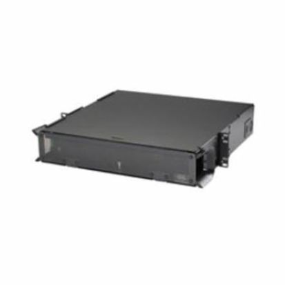 PREMISE WIRING OptiChannel™ FCR2U6SP 2-Unit Unloaded Fiber Optic Enclosure, 22.1 in H x 22.1 in W x 22.1 in D, Rack/Threaded Mount, Composite/Steel, Black