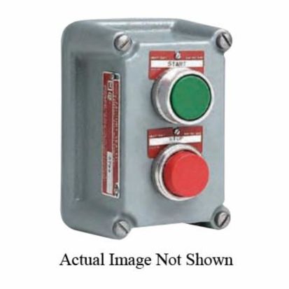 Hubbell Killark SEAL-X FXCS-0B4 FXCS Factory Sealed Control Station With Cover, 600 VAC, 10 A, 1NO-1NC Contact, NEMA 3/7/9 NEMA Rating