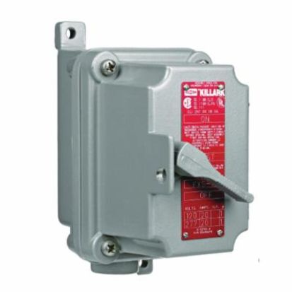 Hubbell Killark FXSX53 1-Gang Feed-Through Hub Manual Motor Starting Switch, 115/200 to 230/460 to 475 VAC Coil, 3 Poles, NEMA 3