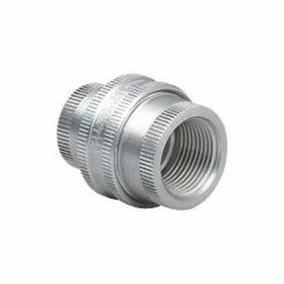 Hubbell Killark GUF-1 Female to Female Conduit Union, 1/2 in, Aluminum, Natural