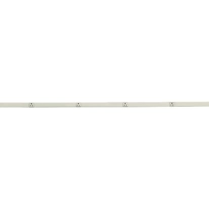 Hubbell Wiring Device-Kellems PlugTrak HBL20GB618IV Fully Insulated Pre-Wired Standard Metallic Raceway, 72-1/2 in L x 1-1/2 in W x 1-1/2 in H, Steel