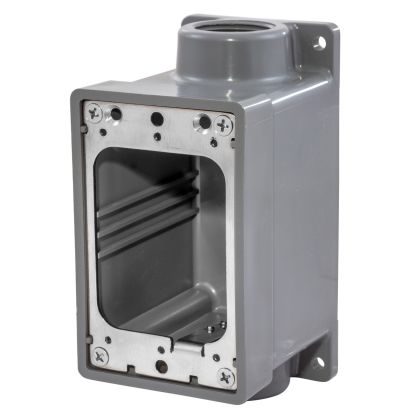 Hubbell Wiring Device-Kellems HBL6083 Watertight FD Box, 3/4", Gray