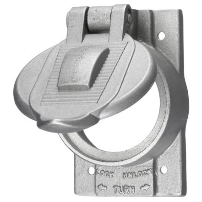 Hubbell Wiring Device-Kellems HBL7770 W/PROOF PLATE FOR 50A TL, ALU