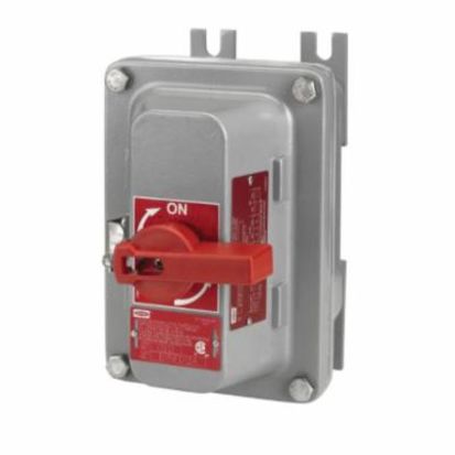 Hubbell Wiring Device-Kellems HBLB7NFD13AA Non-Fusible Hazardous Location Disconnect Switch With Auxiliary Contact, 600 VAC, 30 A, 30 hp, NO/NC Contact, 3 Poles