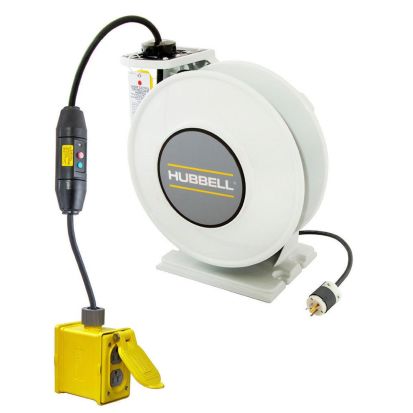 Hubbell Wiring Device-Kellems HBLI45123GF220 SJO Cord Industrial Cord Reel With GFCI Module