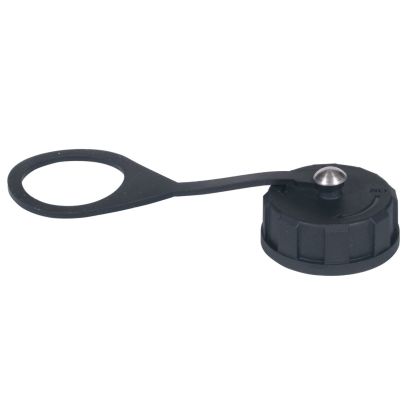 Hubbell Wiring Device-Kellems HI-IMPACT™ HIC Standard Protective Cap, -25 to 70 deg C, Coaxial Wire, For Use With Cam Type Connector, HI-IMPACT Copper Connector, Composite/Valox, Black