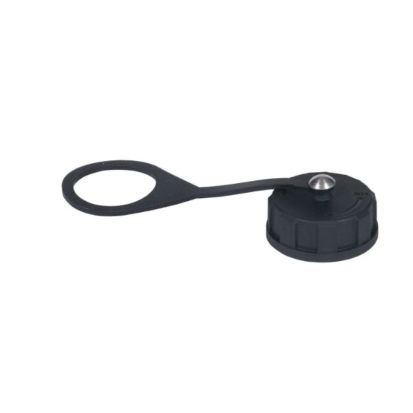 Hubbell Wiring Device-Kellems HI-IMPACT™ HIC Standard Protective Cap, -25 to 70 deg C, Coaxial Wire, For Use With Cam Type Connector, HI-IMPACT Copper Connector, Composite/Valox, Black