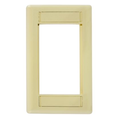 Hubbell Wiring Device-Kellems IMF1EI Phone/Data/Multimedia Component, INFINe Station Modular Plate Frame, 1-Gang, Electric Ivory