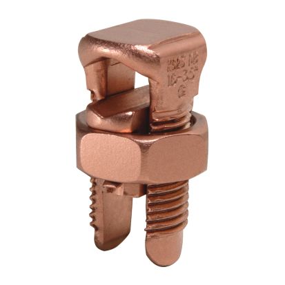 Hubbell BURNDY® SERVIT® KS23 KS Series Type KS Compact Split Bolt, (1) 6 to 2 AWG Stranded Copper Conductor, 1.54 in L, Copper Alloy