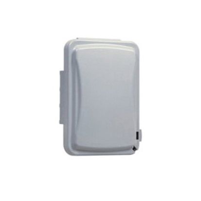 Hubbell TAYMAC MM110G Flat Weatherproof Flip Cover, 3.81 in L x 5.61 in W x 1.55 in D, Blank Cover, Polycarbonate