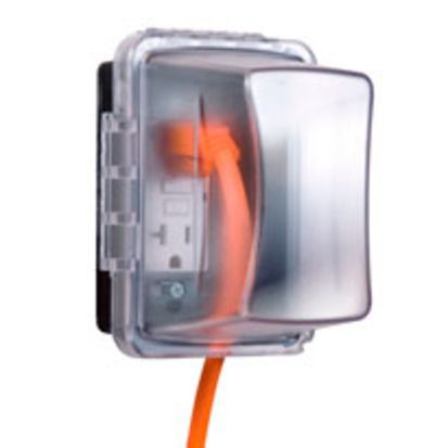 Hubbell TAYMAC MM710C Weatherproof While-In-Use Box Cover, 5.38 in L x 4 in W x 4-3/4 in D, Polycarbonate