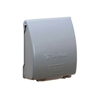 Hubbell TAYMAC MX7280S Extra Duty Weatherproof While-In-Use Cover, 5.395 in W x 6.492 in D, Die Cast Metal