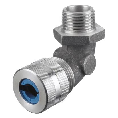 Hubbell Wiring Device-Kellems NHC1023 90 deg Form 2 Standard Duty Cord Connector, 1/2 in NPT Trade, 1 Conductor, 0.38 to 0.5 in Cable Openings, Aluminum, Machined