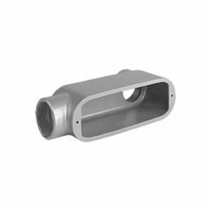 Hubbell Killark® Duraloy® 5 OLB-2 O Series Type LB Conduit Body, 3/4 in Hub, 7, 7 cu-in, Aluminum, Powder Coated