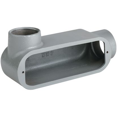 Hubbell Killark® Duraloy® 5 OLL-2 Type LL Conduit Body, 3/4 in Hub, Form 5, 7 cu-in, Aluminum, Powder Coated