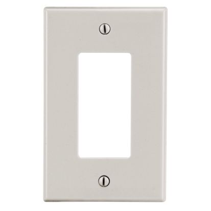 Hubbell Wiring Device-Kellems P26LA Wallplate, 1-Gang, 1) Decorator, Light Almond