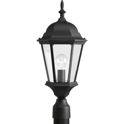 Hubbell Progress Lighting® P5482-31 Welbourne New Traditional Formal Post Lantern, 100 W, Medium Incandescent Lamp, Globe/Hexagon Shape