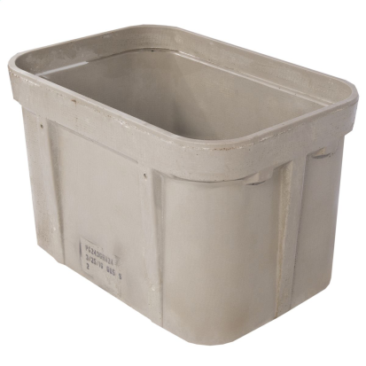 Hubbell QUAZITE PG2436EA08 Type PG Stackable Extension With Open Bottom and Straight Walls, 22500/33750 lb Capacity, Bottom Cable Entry, Below Ground Mounting, Polymer Concrete
