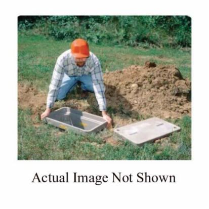 Hubbell QUAZITE PG3048BA36 Long Open Bottom PG Style Straight Wall Tier-22 Underground Enclosure Box, 48 in L x 30 in W x 36 in D, Polymer Concrete