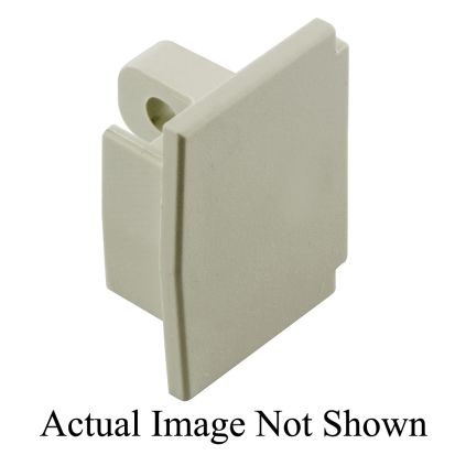 Hubbell Wiring Device-Kellems PL1EC Extruded Non Metallic Standard End Cap, For Use With LANTrak® PL1 Latching Non-Metallic Raceway, Off-White