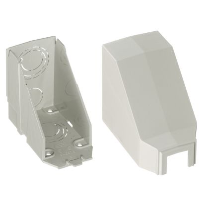 Hubbell Wiring Device-Kellems PLP1CACF Extruded Non-Metallic Standard Conduit Adapter/Ceiling Fitting With 1/2, 3/4, 1 in NPT Knockouts, For Use With PremiseTrak® PP1 Latching Non-Metallic Raceway