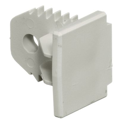 Hubbell Wiring Device-Kellems Premisetrak® PP1EC Non Metallic End Cap, For Use With Premisetrak® 1-Piece Non-Metallic Latching Raceway, PVC, Off-White