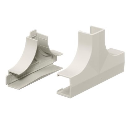 Hubbell Wiring Device-Kellems PremiseTrak PP1TCBC Extruded Non-Metallic Standard Raceway Tee Base and Cover