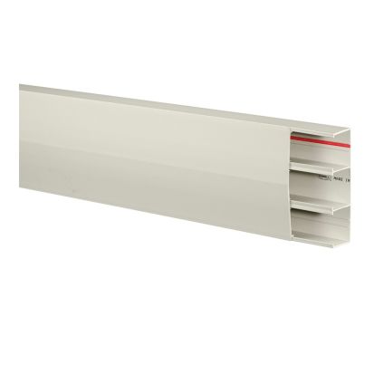 Hubbell Wiring Device-Kellems PremiseTrak PS3BC10 Latching Raceway, 10 ft L x 6.7 in W x 1.97 in H, 3 Channel, Thermoplastic