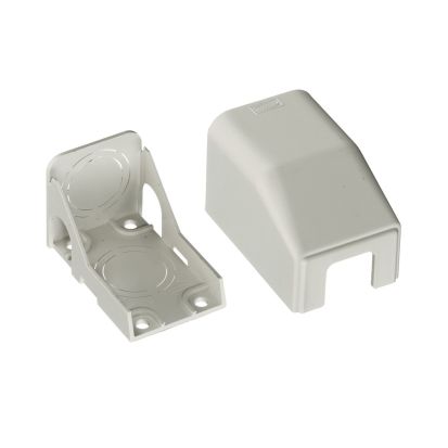 Hubbell Wiring Device-Kellems PT12CA Standard Conduit/Ceiling Fitting With 1/2, 3/4, 1 in NPT Knockouts, For Use With PremiseTrak® and PlugTrak® Non-Latching Non-Metallic Raceways, Extruded PVC