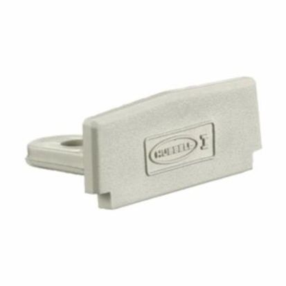 Hubbell Wiring Device-Kellems PW1EC Extruded Low Profile Non Metallic Standard End Cap, For Use With WallTrak® PW1 Latching Non-Metallic Raceway, Off-White