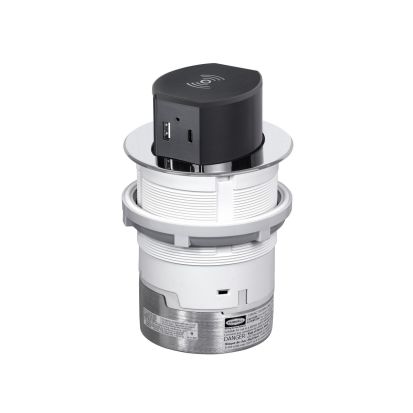 Hubbell Wiring Device-Kellems RCT600CH 15A Tri-Power Pop Up Counter Receptacle