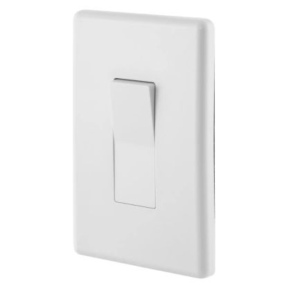 Hubbell Wiring Device - Kellems RSD120WPW 3-Wire Decorator Weather Resistant Rocker Switch With Integral Wallplate