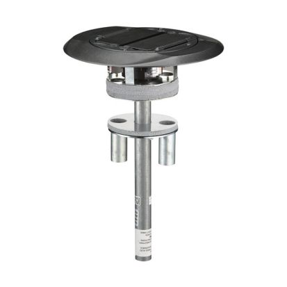 Hubbell Wiring Device-Kellems ScrubShield™ SystemOne™ S1PT4X4BL 1-Piece Flush Standard Sized Poke-Through Assembled Unit, 4 in Hole, 8 in Dia x 0.55 in H Cover, 300 lb Capacity, Composite