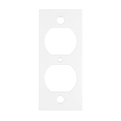 Hubbell Wiring Device-Kellems ScrubShield® SystemOne S1R8CSPI (1) Duplex Opening/Standard Sized Center Sub Plate, 1 Gang, Composite