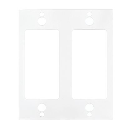 Hubbell Wiring Device-Kellems SystemOne® S1R8CSPM Center Standard Poke Through Sub Plate, 3.6 in W, 2 Gangs, Composite