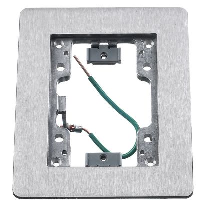 Hubbell Wiring Device-Kellems SA3083W 1-Gang Flat Machined Rectangular Standard Floor Flange, 6 in L, Aluminum