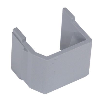 Hubbell Wiring Device-Kellems netSELECT SFBG10 Blank Connector, Snap-On Mount, For Use With iSTATION™ RCA and F-Keystone Connectors, 100 Ohm Contact Resistance, 1000 VAC, 1414 VDC, Plastic, Gray