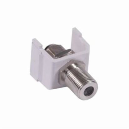 Hubbell Wiring Device-Kellems Snap-Fit SFFWX AV F-Connector, Polymer, Snap-On Mount