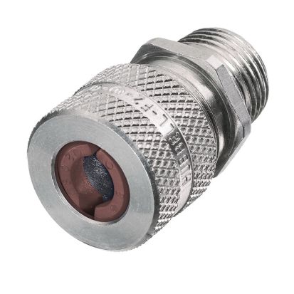 Hubbell Wiring Device-Kellems SHC1024 Form 2 Standard Duty Cord Connector, 1/2 in NPT Trade, 0.5 to 0.62 in Cable Openings, Aluminum, Machined