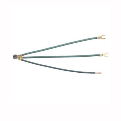 IDEAL® 30-3289 Combo Grounding Tail, 12 AWG Stranded Wire, Fork/Ring/Stripped End Terminal