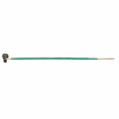 IDEAL® 30-3390 Grounding Tail, 14 AWG Solid Wire, 8 in L, Loop/Stripped End Terminal