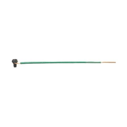 IDEAL® 30-3394 Grounding Tail, 12 AWG Solid Wire, 10 in L, Loop/Stripped End Terminal