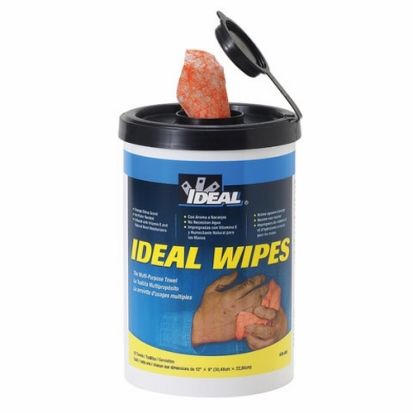 IDEAL® Wipes™ 38-500 Multi-Purpose Towel, 9 in W x 12 in L, Fabric, Light Yellow/Translucent