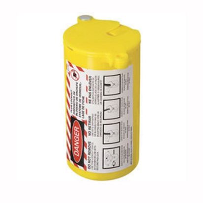 IDEAL® 44-792 Plug Lockout, For Use With High/Low Voltage Plugs, Gold
