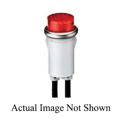 IDEAL® 776212BK Indicator Light, 28 VAC/VDC, 0.04 A, 1.2 W, Raised Lens