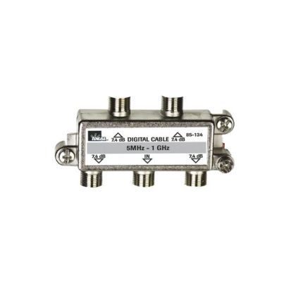 IDEAL® 85-134 4-Way High Performance Digital Cable Splitter, Female Connection