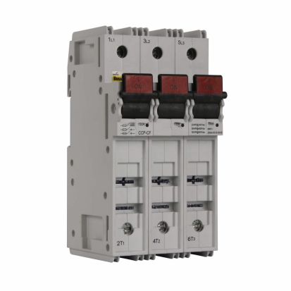 Bussmann CCP-3-100CF Compact Circuit Protector, 600 VAC/125 VDC, 100 A, 3 Poles, CUBEFuse Class J Fuse, 10 to 8 AWG Wire