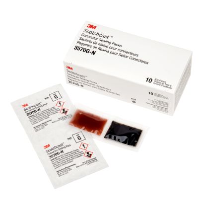 3M 7000133446 Wired Connector Sealing Pack, Resin System, Black