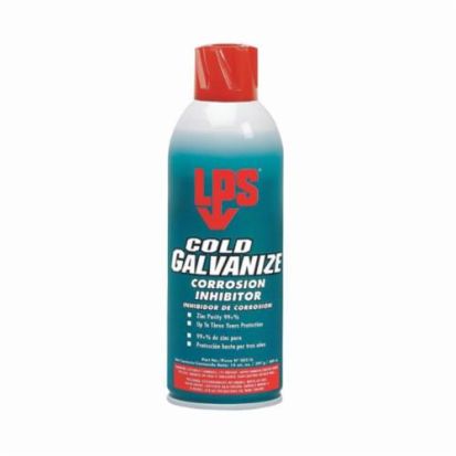 ITW Pro Brands LPS® 00516 COLD GALVANIZE Heat Resistant Corrosion Inhibitor, 16 oz Spray Can, Liquid, Opaque/Light Gray, 1.76 at 25 deg C